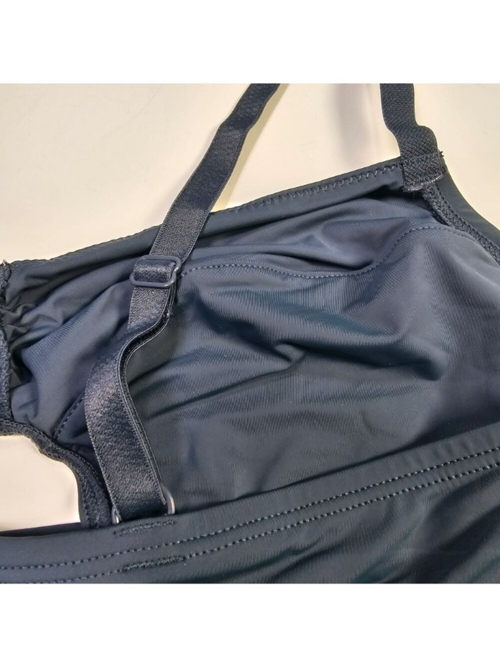 Adore Me NWT Bralette Front Cutout Ruched Women's Size XL Dark Slate Blue/Gray - Picture 7 of 7